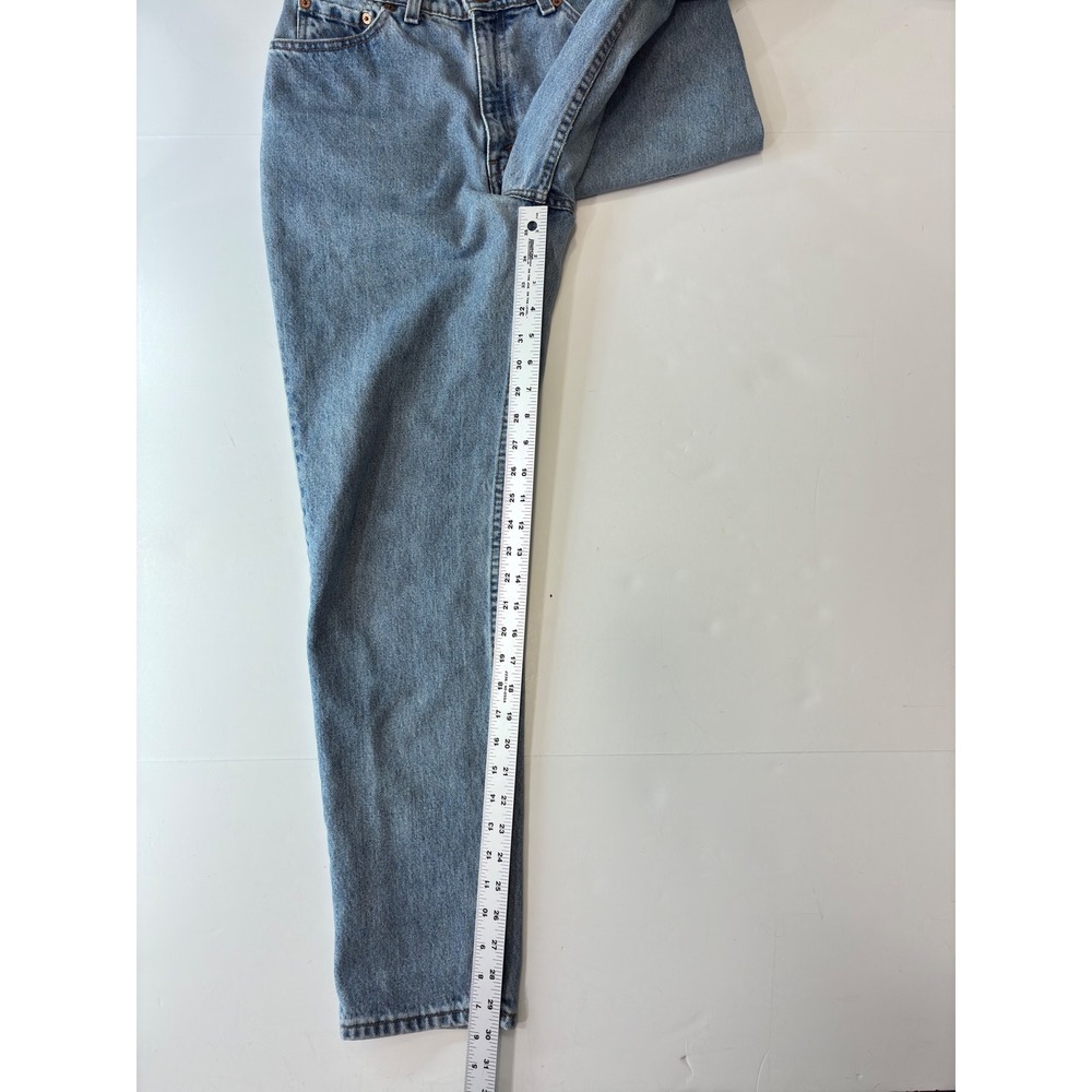 Levis 512 Vintage High Waisted Slim Fit Tapered Leg Jeans Light Wash Size 11 MED - Picture 9 of 10